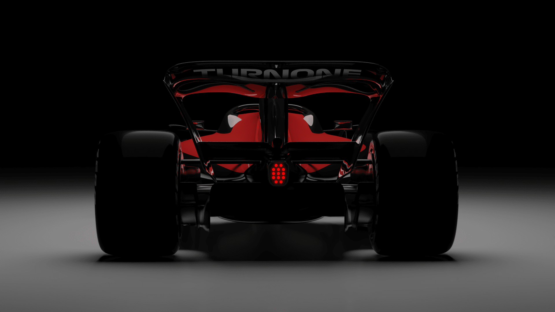 Turn One car rear view